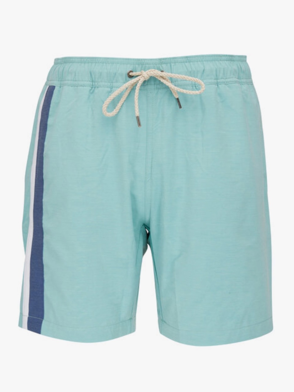 Faherty Brand Beacon Teal Stripe Swim Trunks – Size Medium